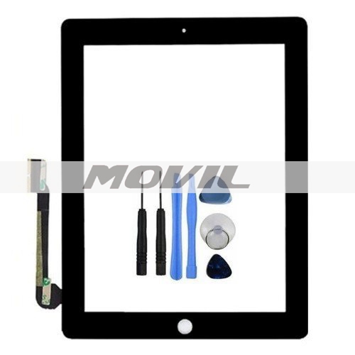 New Replacement Digitizer Touch Screen Glass Display for iPad 3 iPad 4-Black